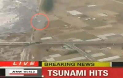 Supuesto Ovni durante el Tsunami de Japón