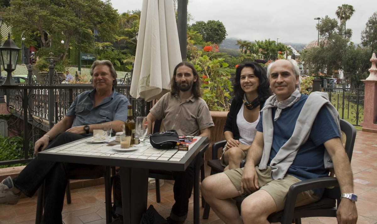 Visita del escritor Daniel Rodellas a Tenerife.