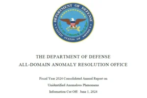 Informe anual 2024 sobre avistamientos del Pentágono