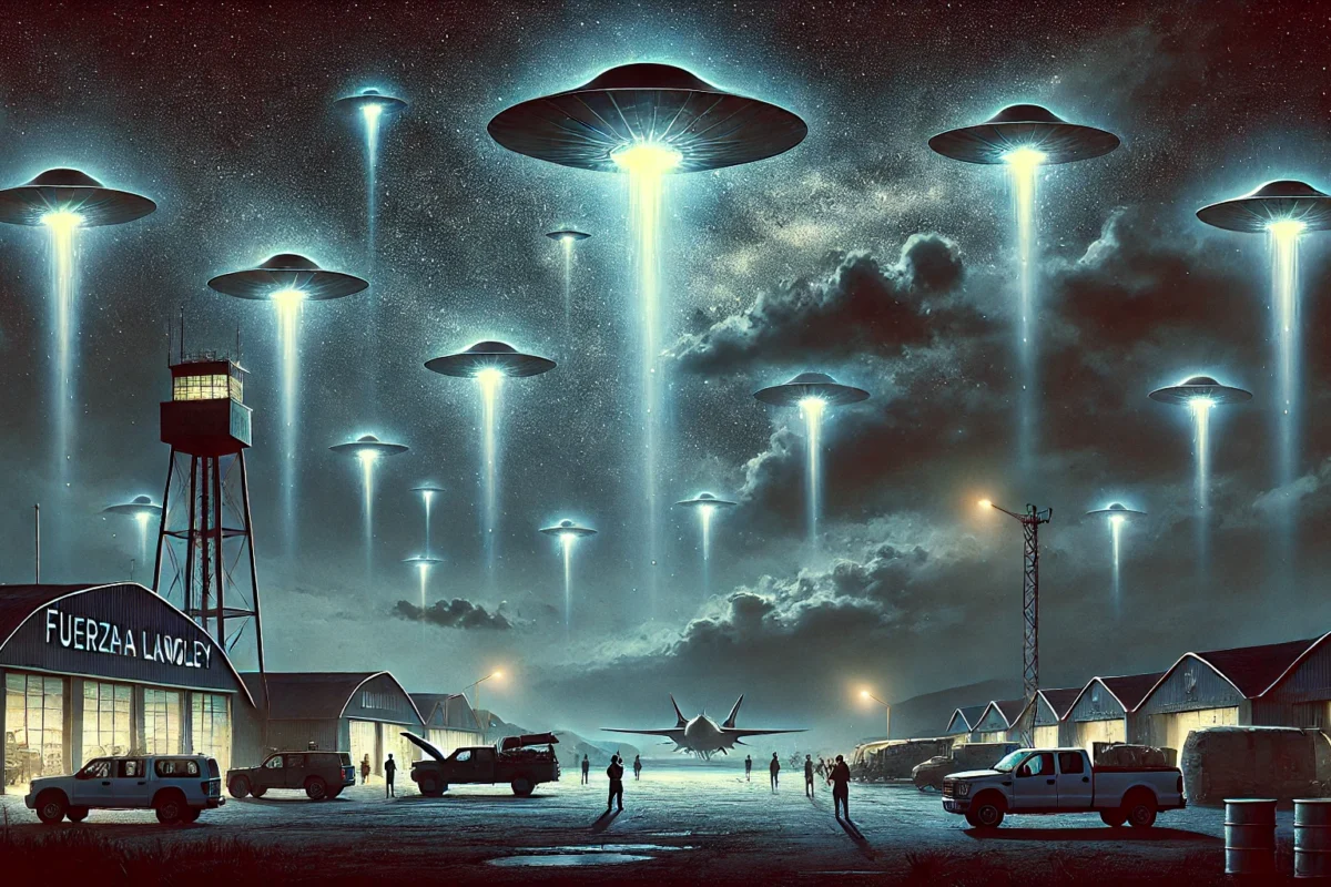Oleadas de objetos de origen desconocido sobre sobre bases aéreas de EEUU