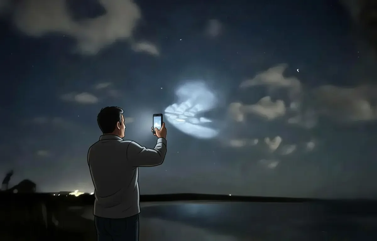 Avistamiento OVNI en Las Flores, en Uruguay: Luz Estática que Intrigó a Vecinos de Maldonado