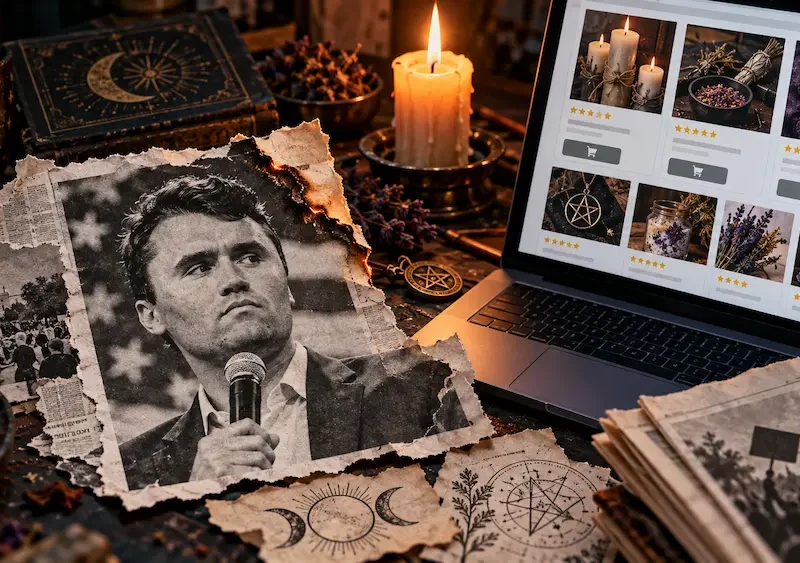 El conjuro contra Charlie Kirk: la periodista que contrató a unas brujas y el artículo que desapareció tras su asesinato