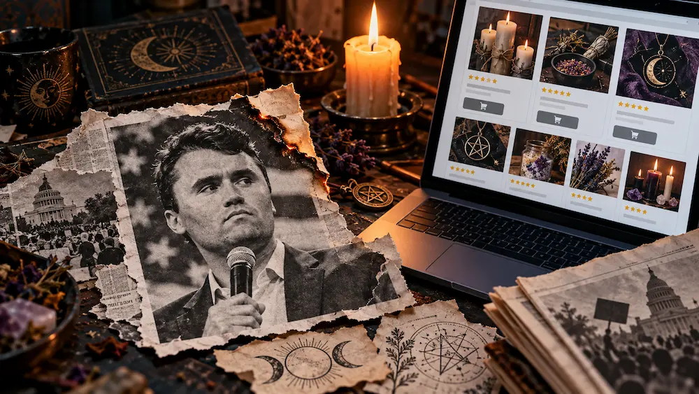 El conjuro contra Charlie Kirk: la periodista que contrató a unas brujas y el artículo que desapareció tras su asesinato